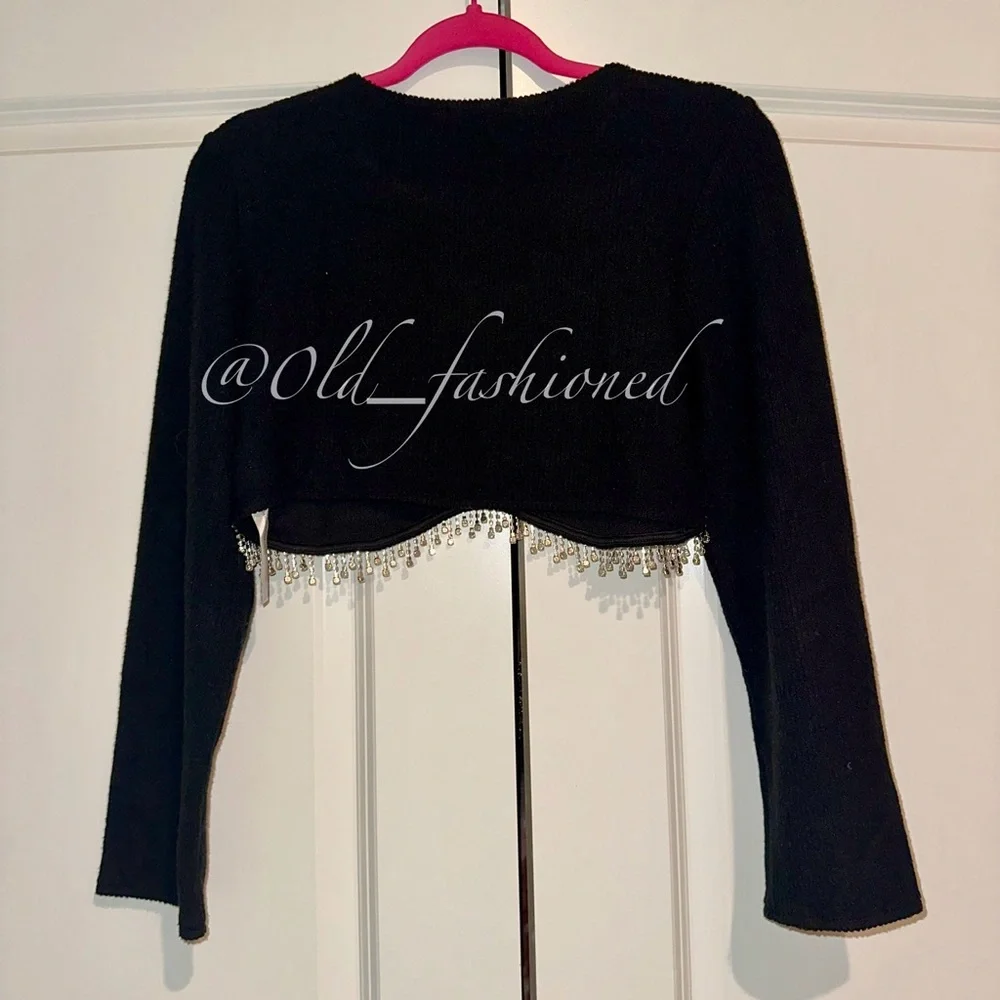 Zara rhinestone cropped